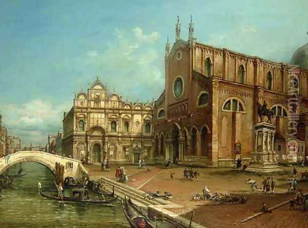 The Church of San Giovanni e Paolo Venice Oil Painting - William James