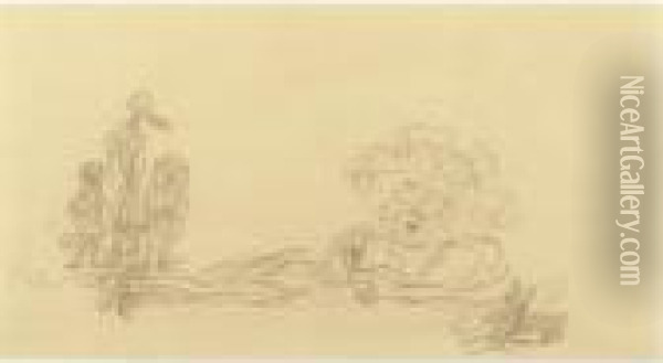 Besuch Der Erben Oil Painting - Paul Klee
