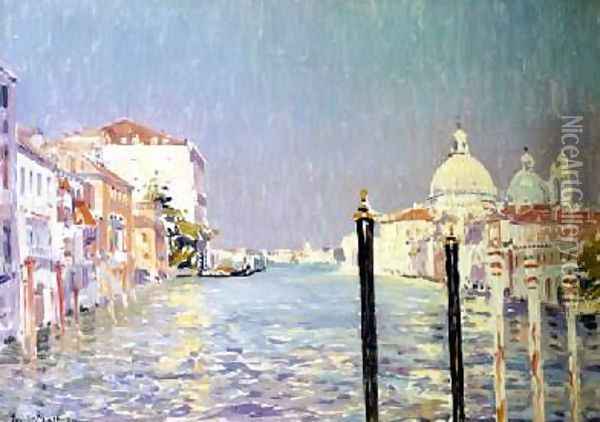 The Little Canal Venice Oil Painting - Paul Mathieu