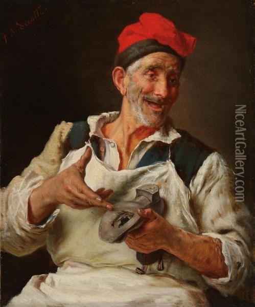 Time For A New Sole Oil Painting - Federico Andreotti