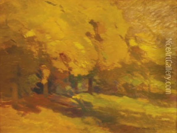 Autumn Landscape Oil Painting - Roman Havelka