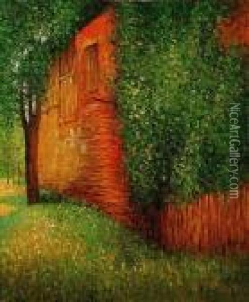 Farmhouse At Kammer Oil Painting - Gustav Klimt