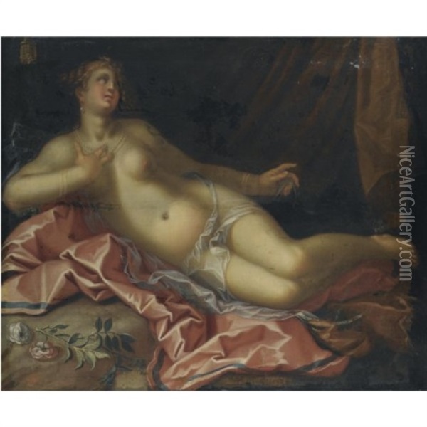 Venus Oil Painting - Pieter Fransz Isaacsz