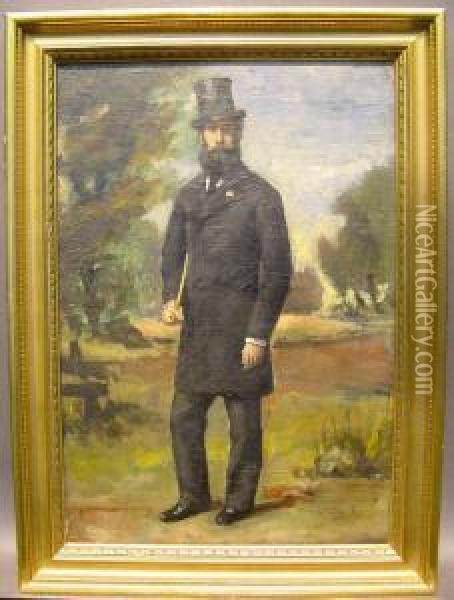 Snyder's Master, Possibly A Portrait Of Carolus-duran Oil Painting - Carolus (Charles Auguste Emile) Duran
