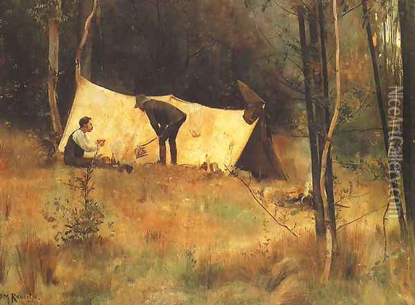 Artists' Camp Oil Painting - Tom Roberts