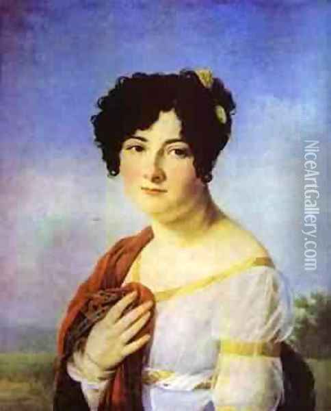 Portrait Of Y A Tatishcheva 1810s Oil Painting - Baron Francois Gerard