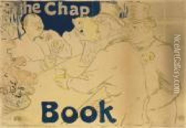 Irish And American Bar, Rue Royale -- The Chap Book Oil Painting - Henri De Toulouse-Lautrec