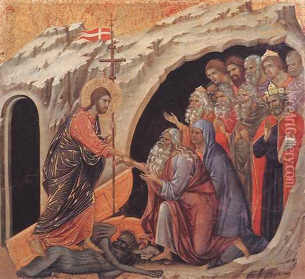 Descent to Hell 1308-11 Oil Painting - Duccio Di Buoninsegna