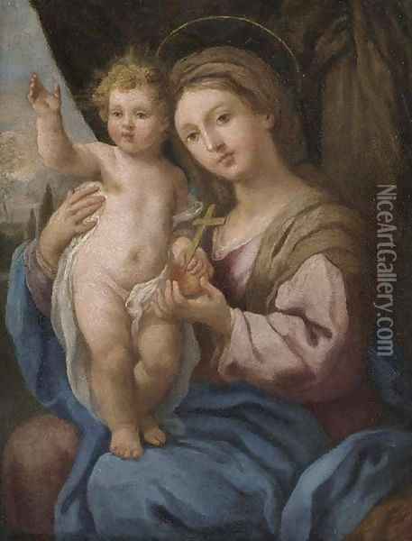 The Madonna and Child 3 Oil Painting - Roman School