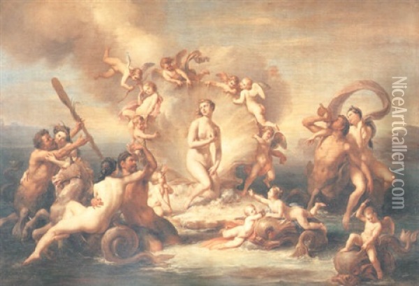 The Birth Of Venus Oil Painting - Francesco Podesti