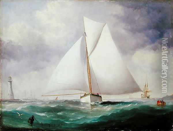 The Spinnaker Sail Oil Painting - Nicholas Matthews (1816-51) Condy