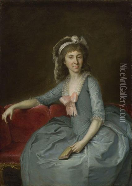 Damenbildnis Oil Painting - Johann Baptist Lampi
