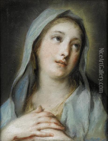 The Madonna Oil Painting - Rosalba Carriera