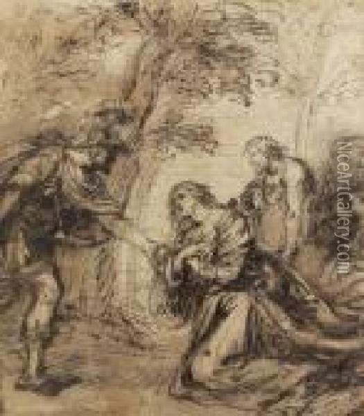 Mythologische Szene. Oil Painting - Peter Paul Rubens