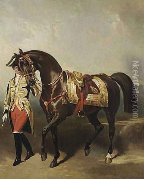 Lisa, jument favorite de Napoléon III Oil Painting - Alfred Dedreux