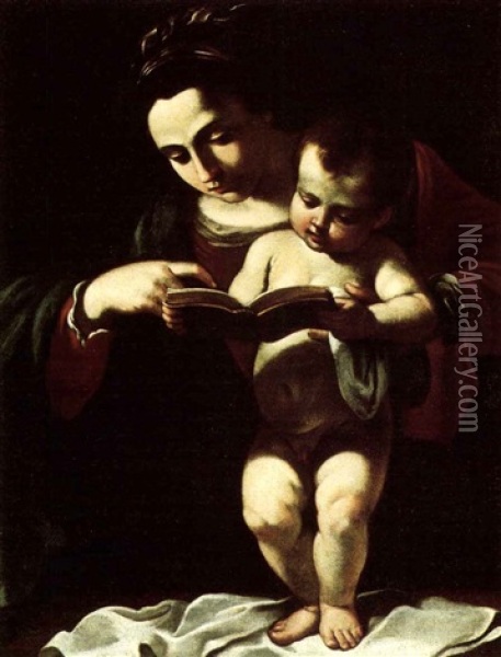 Madonna And Child Oil Painting -  Guercino