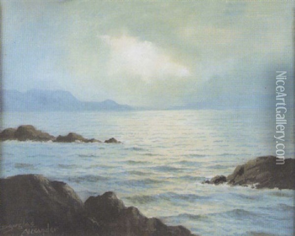 Kerry Coast Near Waterville Oil Painting - Douglas Alexander