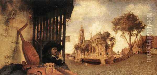 View of the City of Delft 1652 Oil Painting - Carel Fabritius