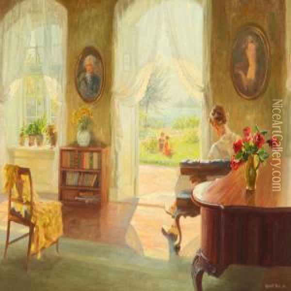 Interior Oil Painting - Robert Panitzsch