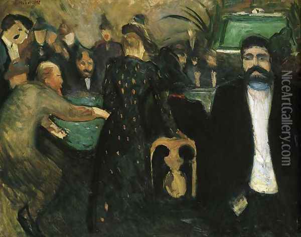The Roulette I Oil Painting - Edvard Munch