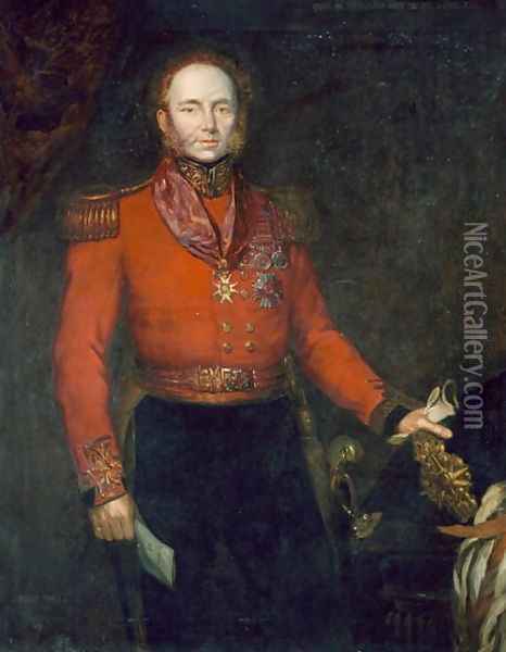Major General John Alexander Dunlop Agnew Wallace c.1775-1857 1835 Oil Painting - Herbert Sidney