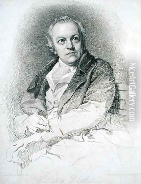 William Blake 1757-1827 engraved by Luigi Schiavonetti 1765-1810 Oil Painting - Thomas Phillips