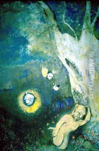 Sleep of Caliban Oil Painting - Odilon Redon