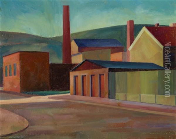 Fabrik Oil Painting - Maximilian Reinitz