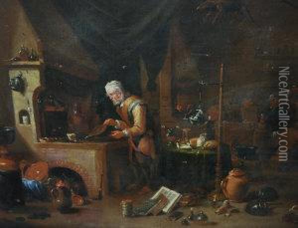Untitled Oil Painting - David The Younger Teniers