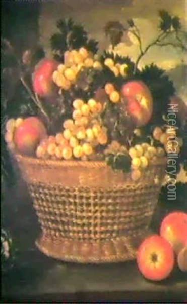 Fruchte- Und Blumenstilleben Oil Painting - Juan Bautista de Espinosa