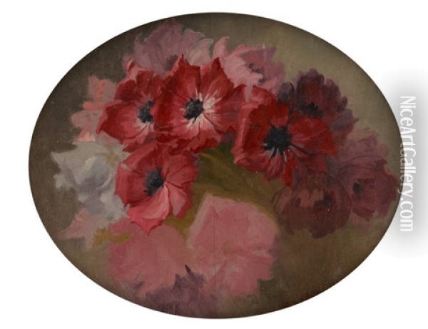 Composition Florale Oil Painting - Henri Privat-Livemont
