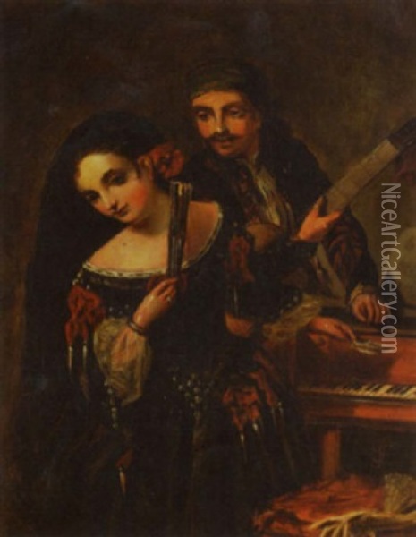 Rosina And The Barber Of Seville Oil Painting - John Phillip
