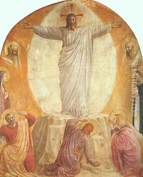 Transfiguration, 1440-41 Oil Painting - Angelico Fra