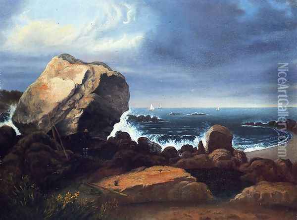 Scituate Beach, Massachusetts Oil Painting - Thomas Doughty