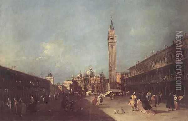 Piazza San Marco 1760s Oil Painting - Francesco Guardi
