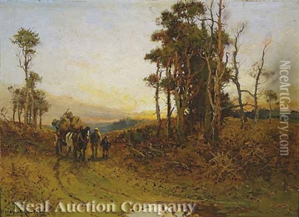 Homewards Oil Painting - William Manners