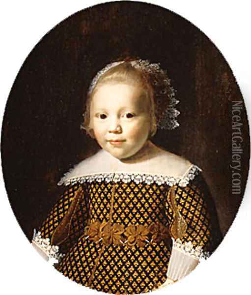 Portrait of a Young Girl Oil Painting - Paulus Moreelse