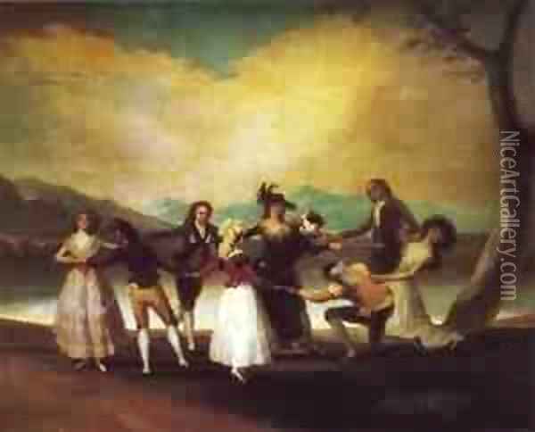 Blind Mans Buff 1789 Oil Painting - Francisco De Goya y Lucientes