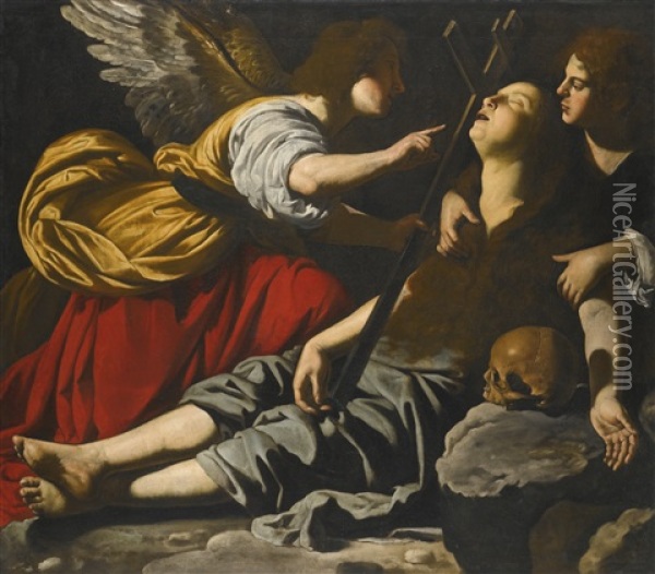 The Ecstacy Of The Magdalene Oil Painting - Rutilio Manetti