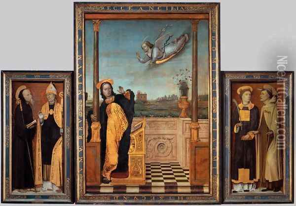 Triptych Oil Painting - Carlo di Braccesco