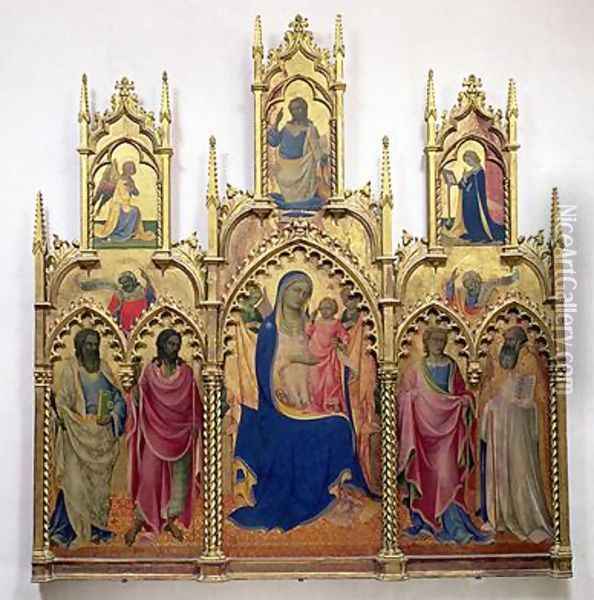 Madonna and Child with Saints Oil Painting - Fra Angelico (Guido di Pietro)