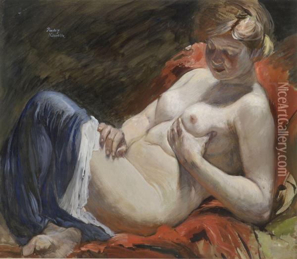 Frauenakt Oil Painting - Rudolf Koselitz