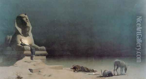 Rest on the Flight into Egypt Oil Painting - Luc-Olivier Merson