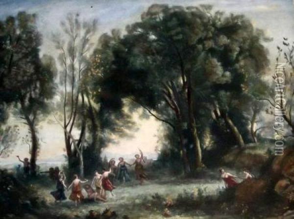 Named Landscape And Figurative Subjects Oil Painting - Jean-Baptiste-Camille Corot