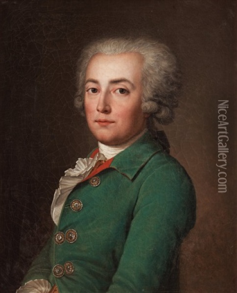 Comte Stanislas-marie-adelaide Clermont-tonnerre (1757-1792) Oil Painting - Adolf Ulrik Wertmuller