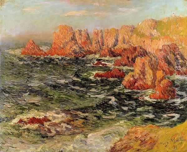 The Breton Coast Oil Painting - Henri Moret