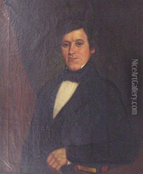 Portrait Of Mr. Robert Meadowcroft Oil Painting - Ethan Allen Greenwood
