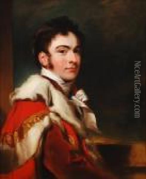 Portrait Of Henry Fleming Devereux, 14th Viscount Hereford Oil Painting - Sir Thomas Lawrence