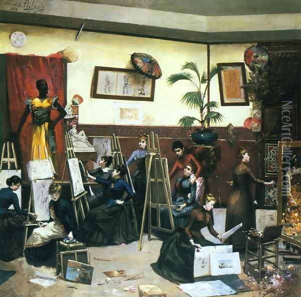 A Studio of Their Own Oil Painting - Elizabeth Pillard