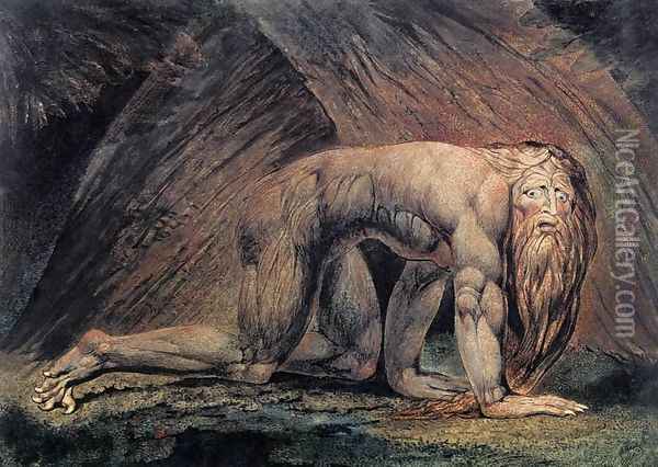 Nebuchadnezzar 1795 Oil Painting - William Blake